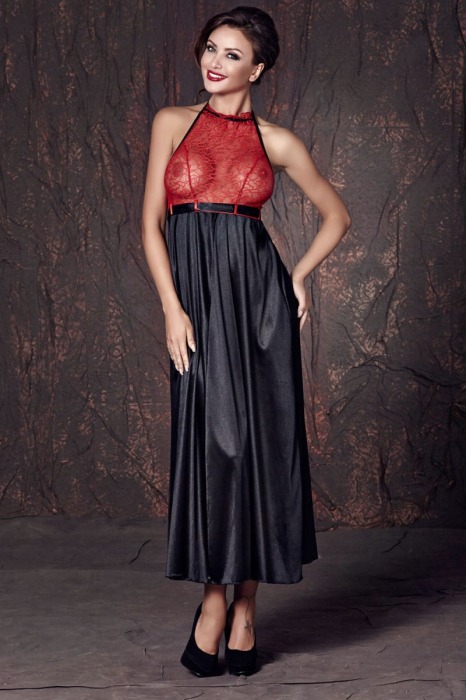 Длинная сорочка Apolonya с кружевным лифом (большой размер) - Anais купить с доставкой