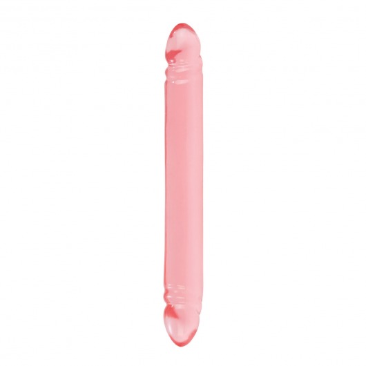 Гладкий двусторонний гелевый фаллоимитатор - 32 см. - California Exotic Novelties