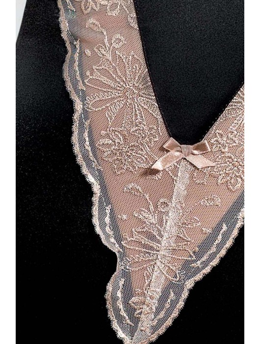 Боди Lotus с V-образной ажурной вставкой (большой размер) - Passion купить с доставкой