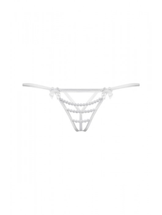 Открытые белые трусики с бантиками и украшениями - SoftLine купить с доставкой