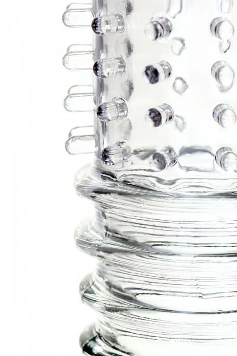 Прозрачная насадка на пенис TOYFA A-Toys с расширенной головкой - 15,3 см. - A-toys - в Москве купить с доставкой