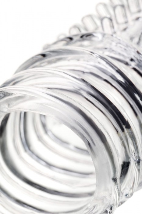 Прозрачная насадка на пенис TOYFA A-Toys с расширенной головкой - 15,3 см. - A-toys - в Москве купить с доставкой