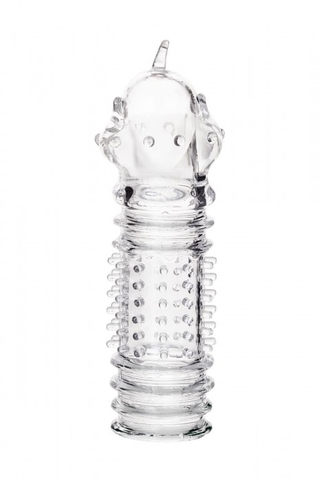 Прозрачная насадка на пенис TOYFA A-Toys с расширенной головкой - 15,3 см. - A-toys - в Москве купить с доставкой