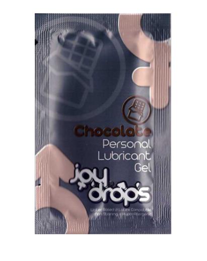 Пробник смазки на водной основе с ароматом шоколада JoyDrops Chocolate - 5 мл. - JoyDrops - купить с доставкой в Москве