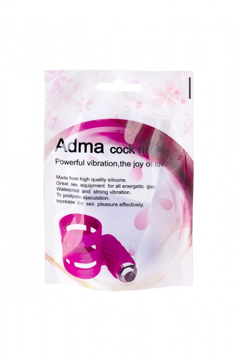 Розовое эрекционное виброкольцо ADMA - Dibe - в Москве купить с доставкой