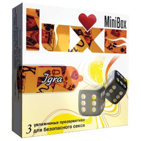 Презервативы Luxe Mini Box  Игра  - 3 шт. - Luxe - купить с доставкой в Москве