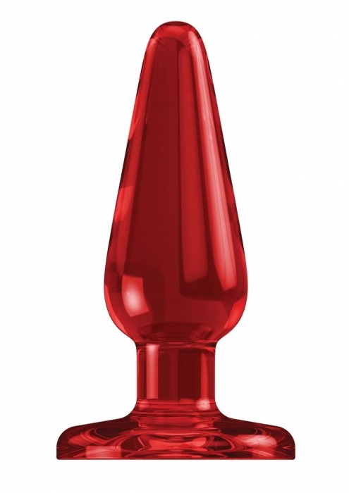 Красная анальная пробка Butt Plug Basic 3 Inch - 7,6 см. - Shots Media BV