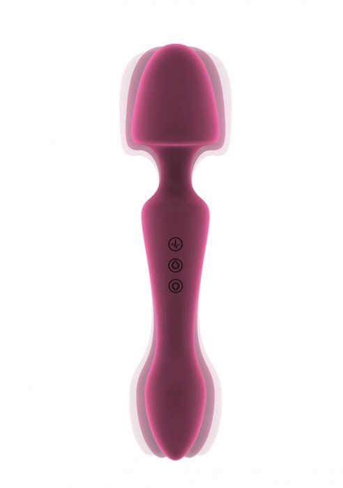 Розовый двусторонний вибратор Sasha - 22,5 см. - Shots Media BV