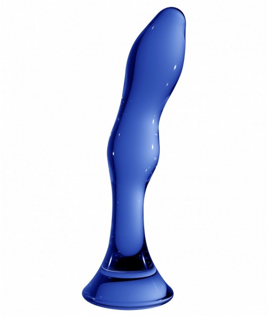 Синий стеклянный стимулятор Galant - 18 см. - Shots Media BV