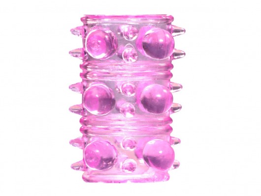 Розовая насадка на пенис Rings Armour - Lola toys - в Москве купить с доставкой
