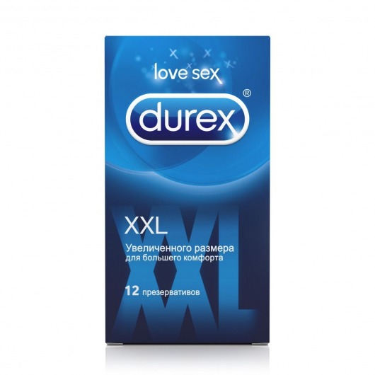 Презервативы увеличенного размера Durex XXL - 12 шт. - Durex - купить с доставкой в Москве