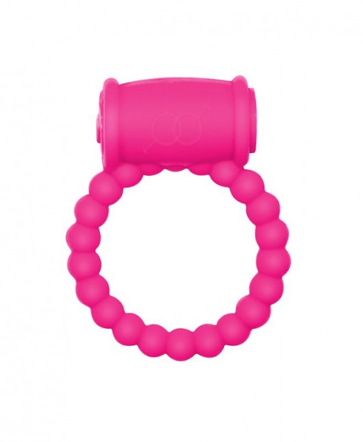 Розовое эрекционное кольцо Rings Drums - Lola toys - в Москве купить с доставкой