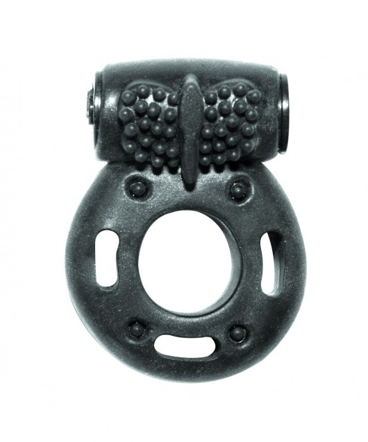 Черное эрекционное кольцо с вибрацией Rings Axle-pin - Lola Games - в Москве купить с доставкой