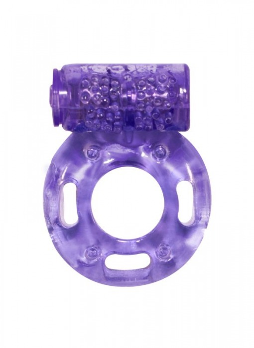 Фиолетовое эрекционное кольцо с вибрацией Rings Axle-pin - Lola Games - в Москве купить с доставкой