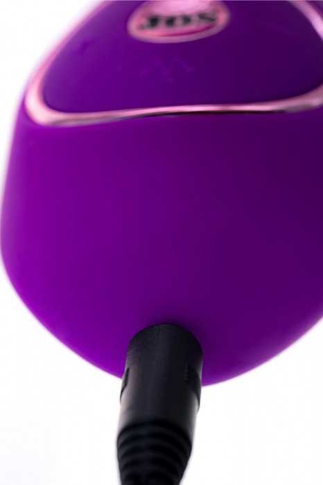 Фиолетовый ротатор с клиторальным стимулятором YUM - 21 см. - JOS