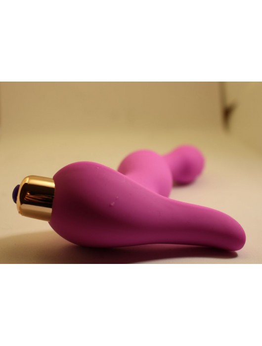 Розовый вибратор для стимуляции точки G и клитора - 4sexdreaM