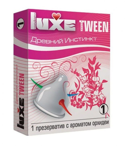 Презерватив Luxe Tween  Древний инстинкт  с ароматом орхидеи - 1 шт. - Luxe - купить с доставкой в Москве