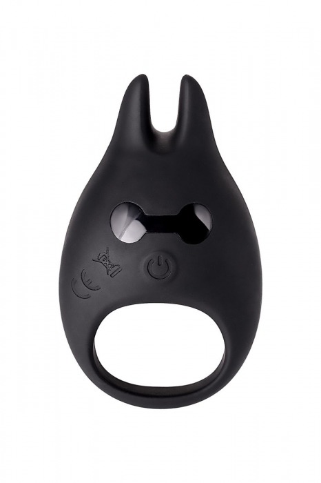 Чёрное эрекционное виброкольцо Erotist из силикона - Erotist Adult Toys - в Москве купить с доставкой