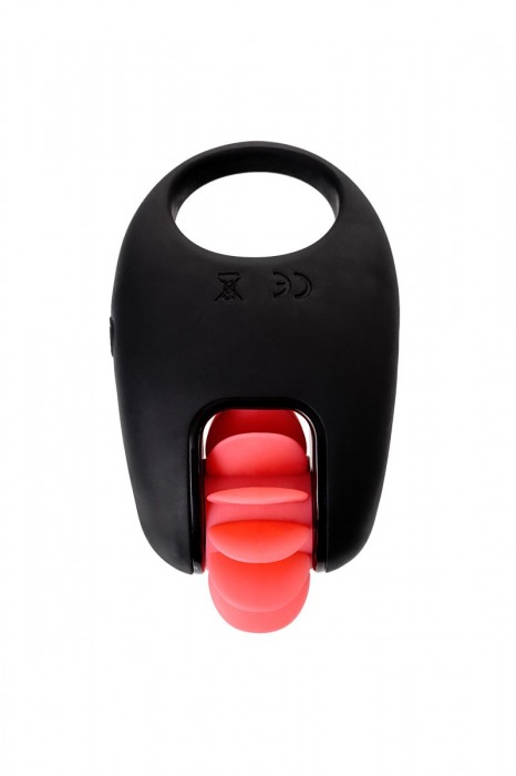 Чёрно-красное эрекционное виброкольцо Erotist - Erotist Adult Toys - в Москве купить с доставкой