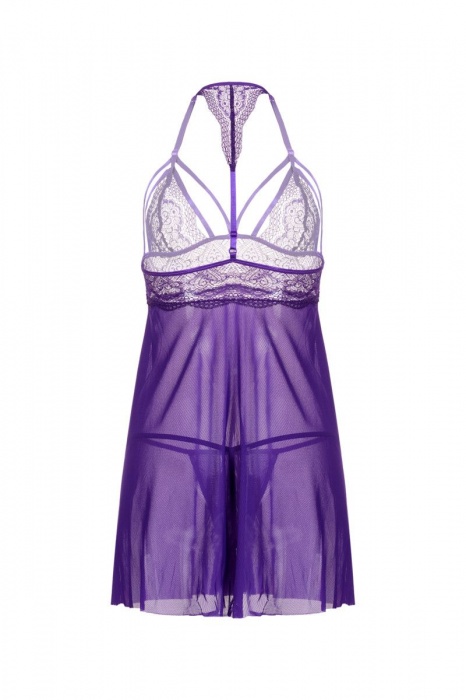 Бэби-долл из мягкой эластичной сетки с кружевным лифом - Candy Girl купить с доставкой