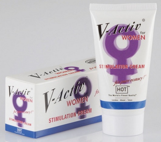 Стимулирующий крем для женщин V-activ - 50 мл. - HOT - купить с доставкой в Москве