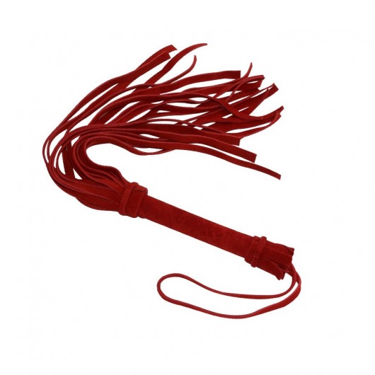 Красная мини-плеть «Королевский велюр» - 40 см. - Sitabella - купить с доставкой в Москве