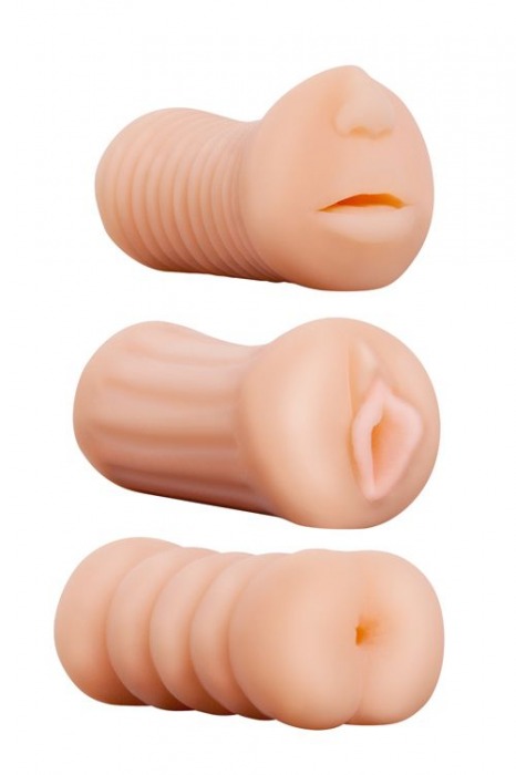 Набор из 3 мастурбаторов LIFELIKE STROKER SET - Dream Toys - в Москве купить с доставкой