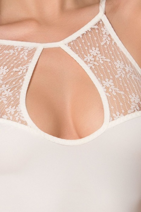 Соблазнительное боди Mia с кружевными элементами (большой размер) - Passion купить с доставкой