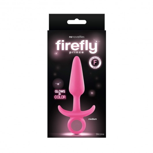 Розовая анальная пробка Firefly Prince Medium - 12,7 см. - NS Novelties