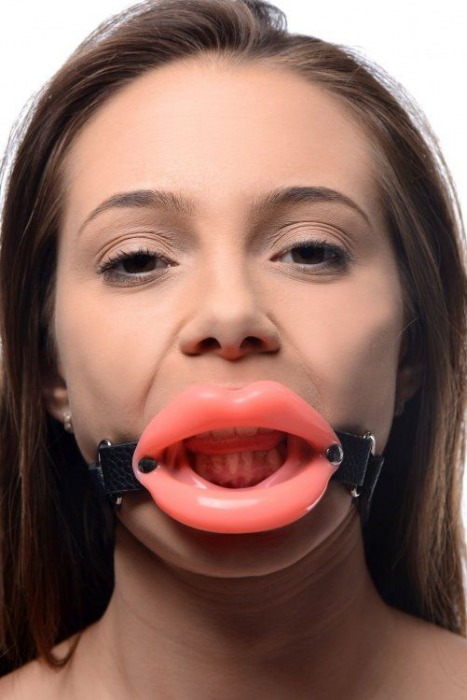 Кляп в форме губ Sissy Mouth Gag - XR Brands - купить с доставкой в Москве