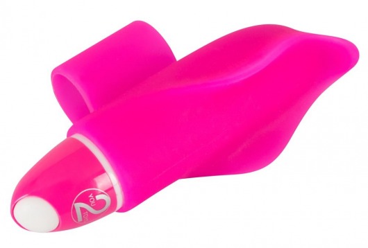 Розовая насадка на палец с вибрацией Little Dolphin - Orion