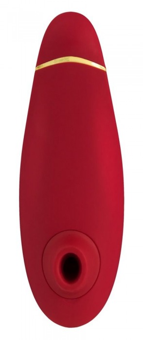 Красный бесконтактный клиторальный стимулятор Womanizer Premium - Womanizer