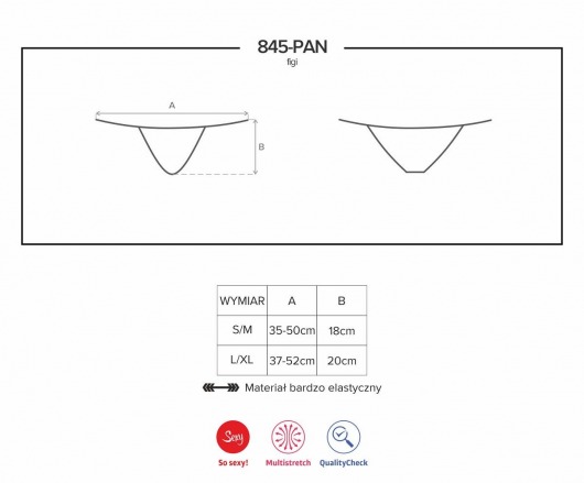 Нежные кружевные трусики с цветочным узором - Obsessive купить с доставкой