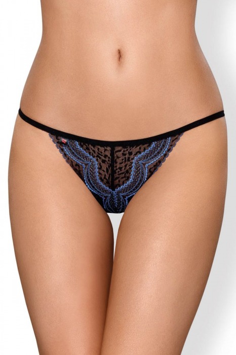 Трусики с контрастным узором в виде волн - Obsessive купить с доставкой