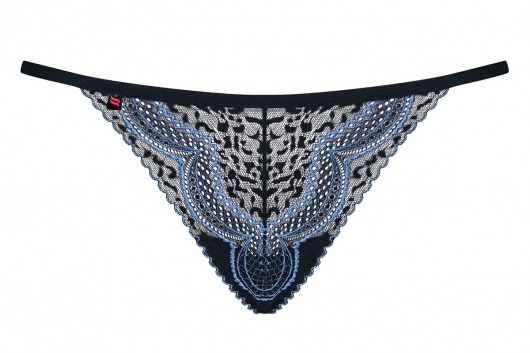 Трусики с контрастным узором в виде волн - Obsessive купить с доставкой