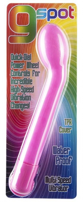Розовый вибратор G-SPOT для точки G - 19 см. - Seven Creations