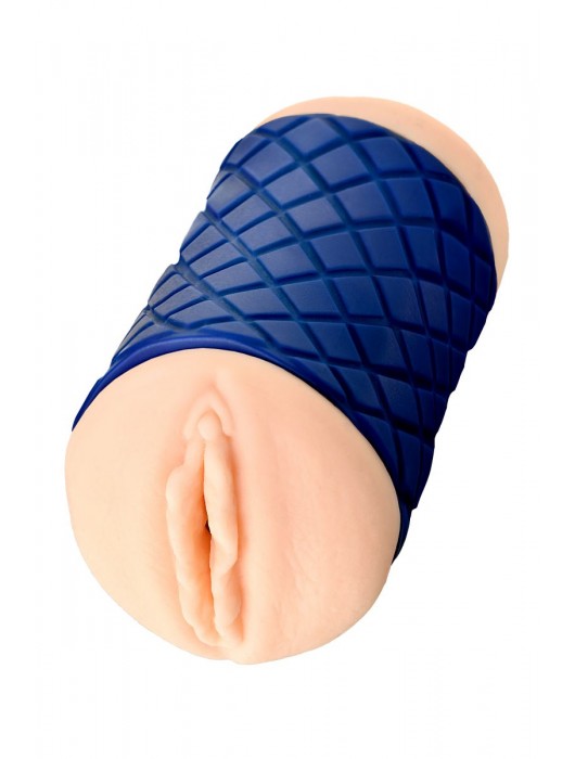 Двухсторонний мастурбатор JOS  LULU в синем цилиндре - JOS - в Москве купить с доставкой