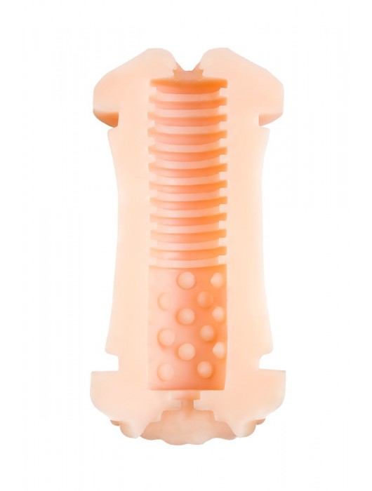 Двухсторонний мастурбатор JOS  LULU в синем цилиндре - JOS - в Москве купить с доставкой