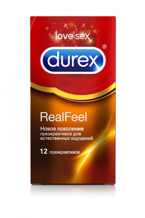 Презервативы Durex RealFeel для естественных ощущений - 12 шт. - Durex - купить с доставкой в Москве