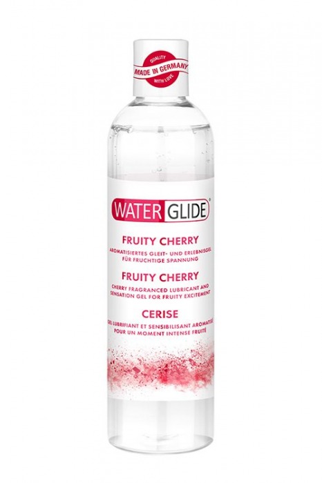 Лубрикант на водной основе с ароматом вишни FRUITY CHERRY - 300 мл. - Waterglide - купить с доставкой в Москве
