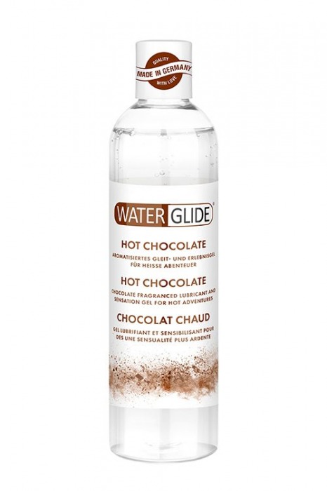 Лубрикант на водной основе с ароматом шоколада HOT CHOCOLATE - 300 мл. - Waterglide - купить с доставкой в Москве