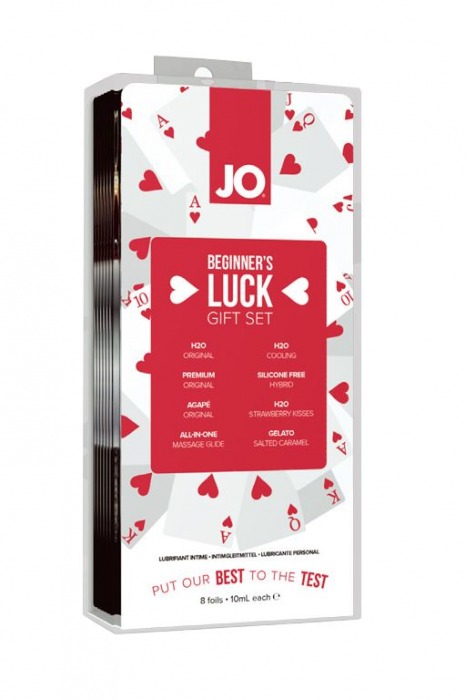 Подарочный набор смазок Beginner’s Luck Kit – 8 саше по 3 мл. - System JO - купить с доставкой в Москве