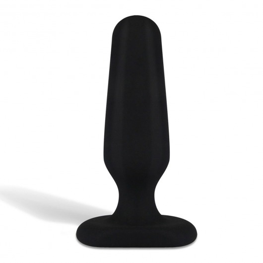 Черный плаг из силикона BEGINNER 3 - 7,5 см. - Erotic Fantasy