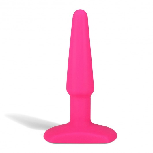 Розовый плаг из силикона - 10 см. - Erotic Fantasy