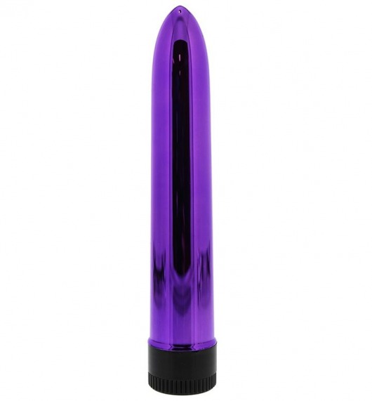 Фиолетовый классический вибратор KRYPTON STIX 7 MASSAGER - 17,8 см. - NMC