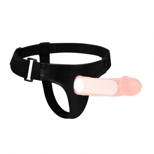 Телесный фаллоимитатор на трусиках Jessica Strap-On - 15,5 см. - Baile - купить с доставкой в Москве
