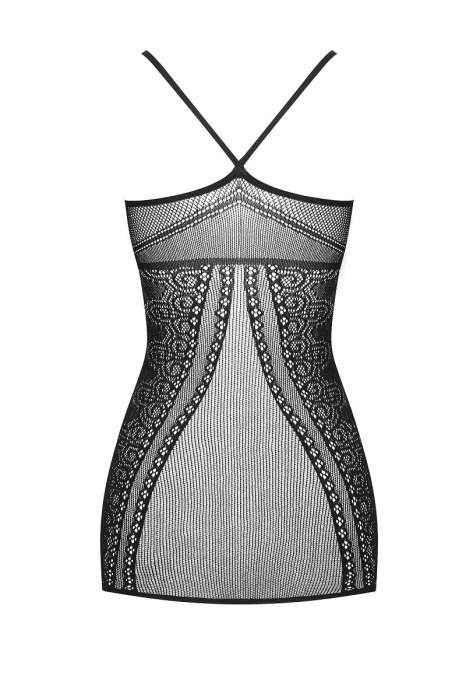 Коротенькое ажурное платье-сетка - Obsessive купить с доставкой
