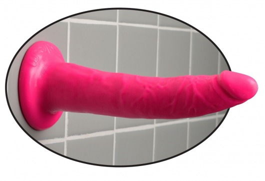 Розовый фаллоимитатор 7  Slim Dillio - 19,7 см. - Pipedream