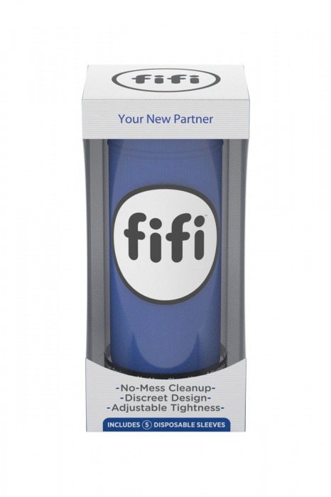 Синий нереалистичный мастурбатор FIFI MALE - Fifi - в Москве купить с доставкой