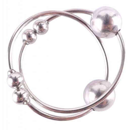Серебристые колечки для сосков Silver Nipple Bull Rings - Pipedream - купить с доставкой в Москве